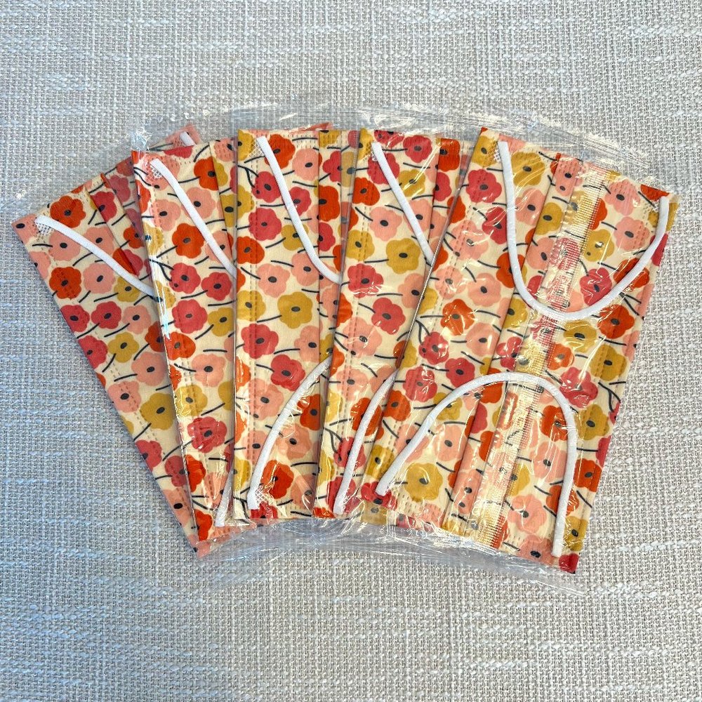 Floral Face Masks | Set of 5